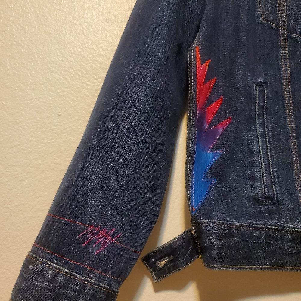 Levi's Grateful Dead Type 3 Trucker Jacket + Liquid Blue Steal Your Space Patch - Picture 14 of 17